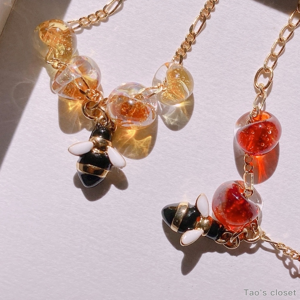 10〜12cmぬい対応/ネックレス/ビー(蜂)/ドリームドロップ(A)