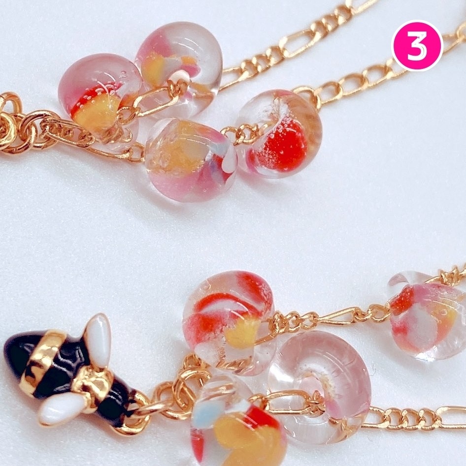 10〜12cmぬい対応/ネックレス/ビー(蜂)/ドリームドロップ(A)