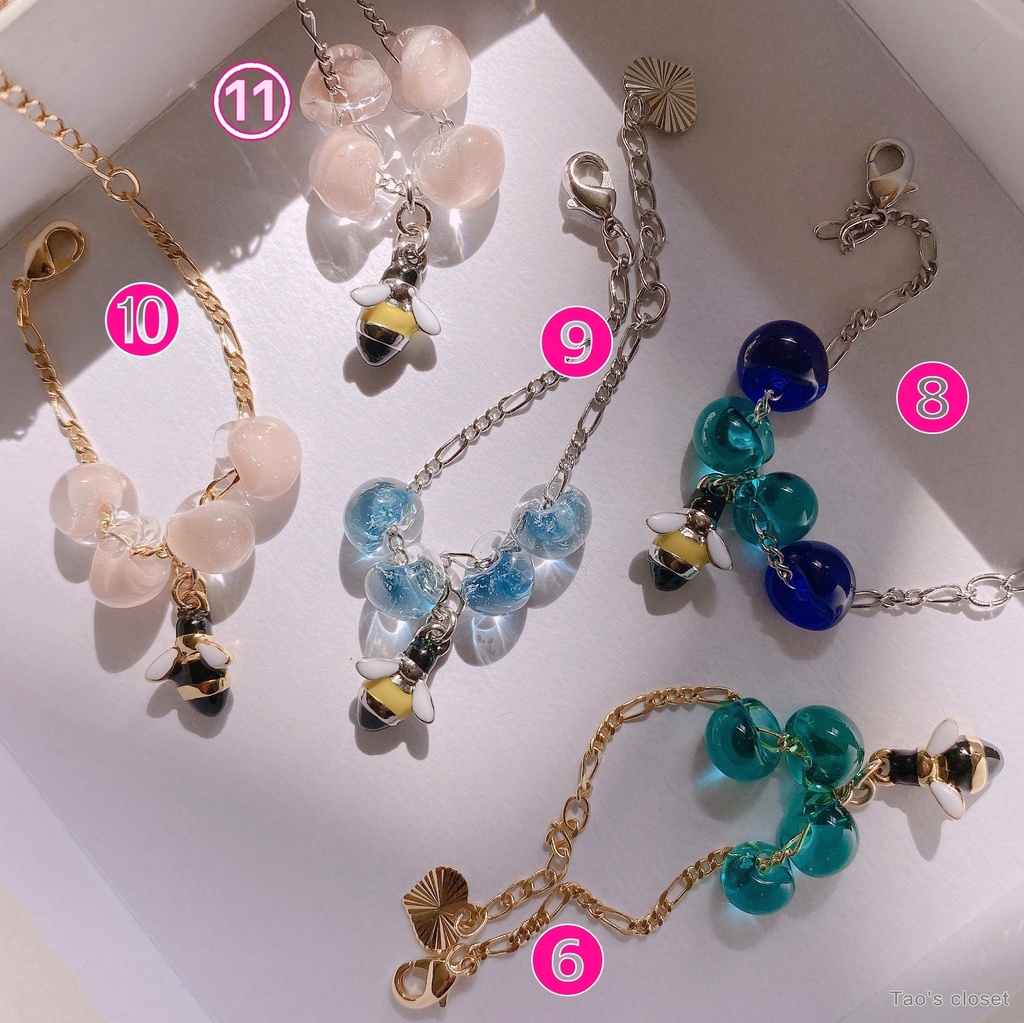 10〜12cmぬい対応/ネックレス/ビー(蜂)/ドリームドロップ(B)