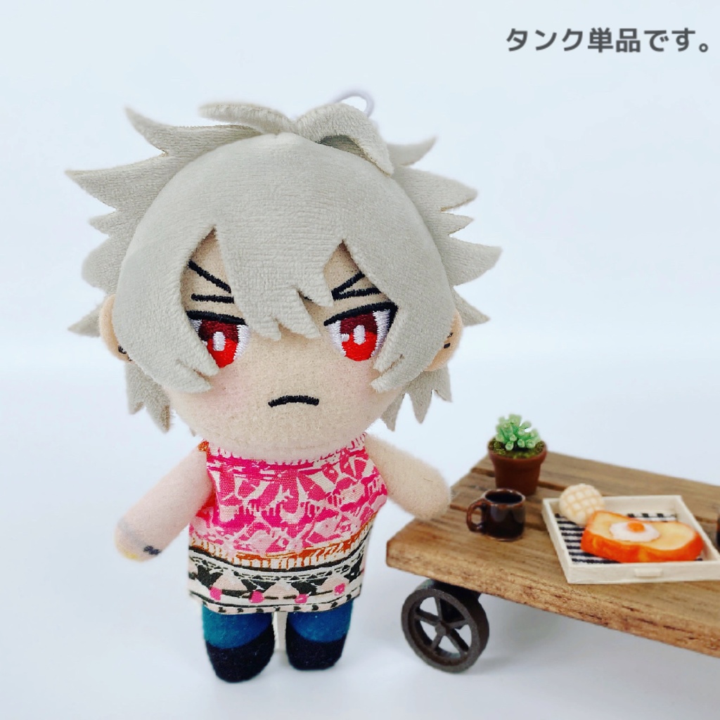 🎤10cmぬいサイズ服/ロングタンク(ベリベリピンク)