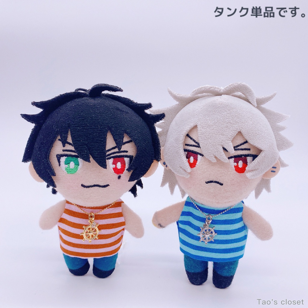 🎤10cmぬいサイズ服/ボーダータンク