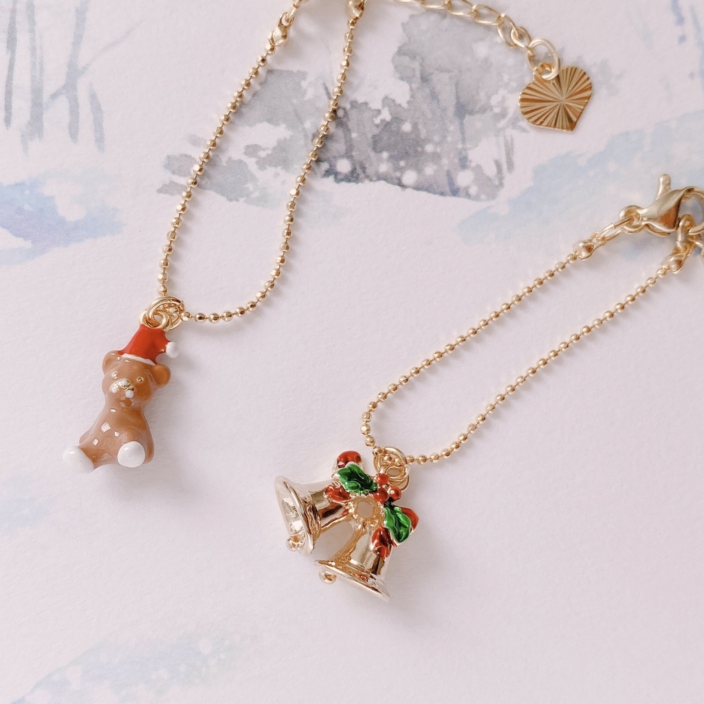 10〜12cmぬいサイズネックレス/クリスマスモチーフ