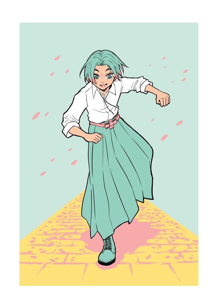 ポストカード　袴制服