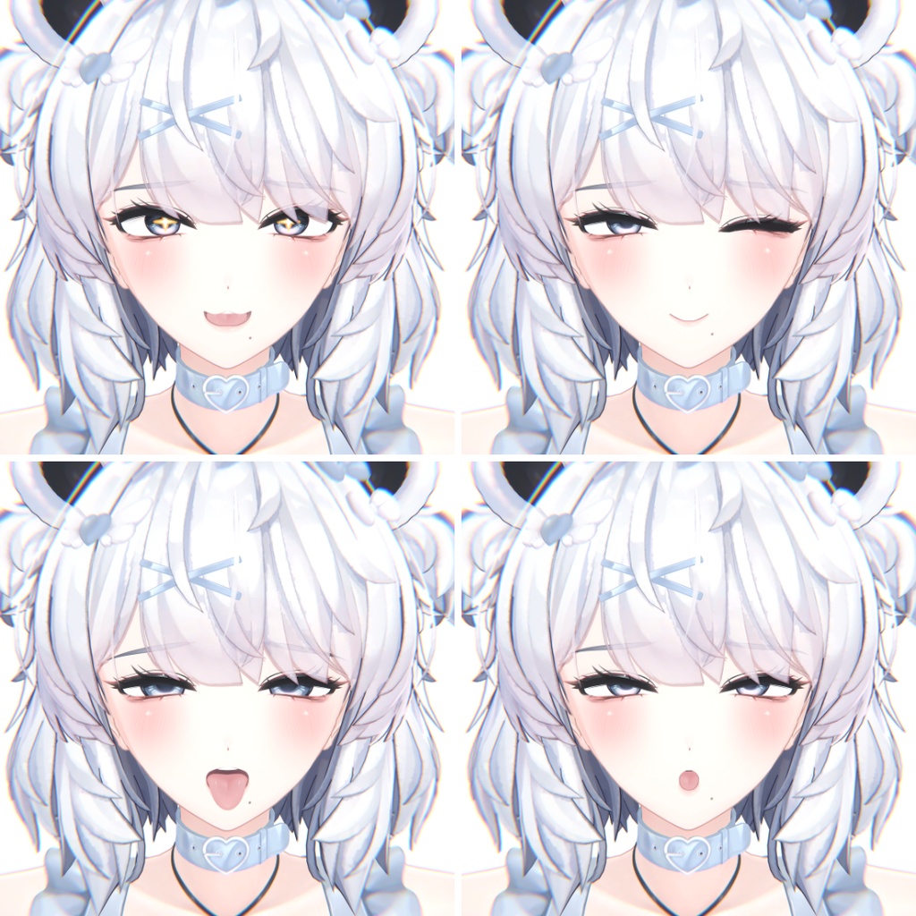 ୨୧ · ·くまりお姉さん計画 blendshape+Face-Body scale · · ୨୧