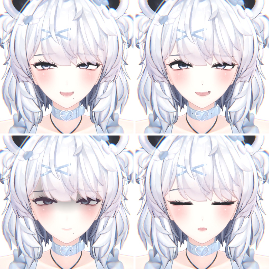 ୨୧ · ·くまりお姉さん計画 blendshape+Face-Body scale · · ୨୧