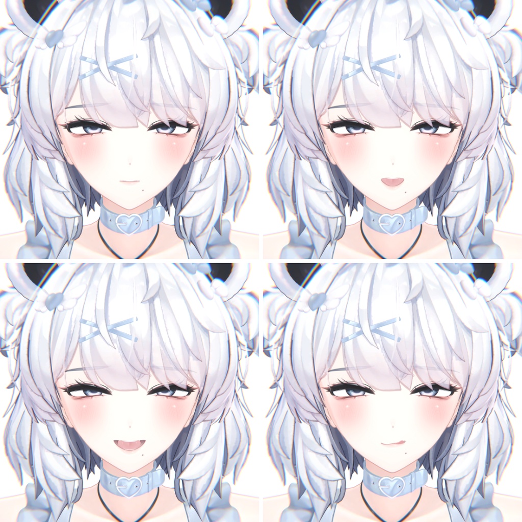 ୨୧ · ·くまりお姉さん計画 blendshape+Face-Body scale · · ୨୧