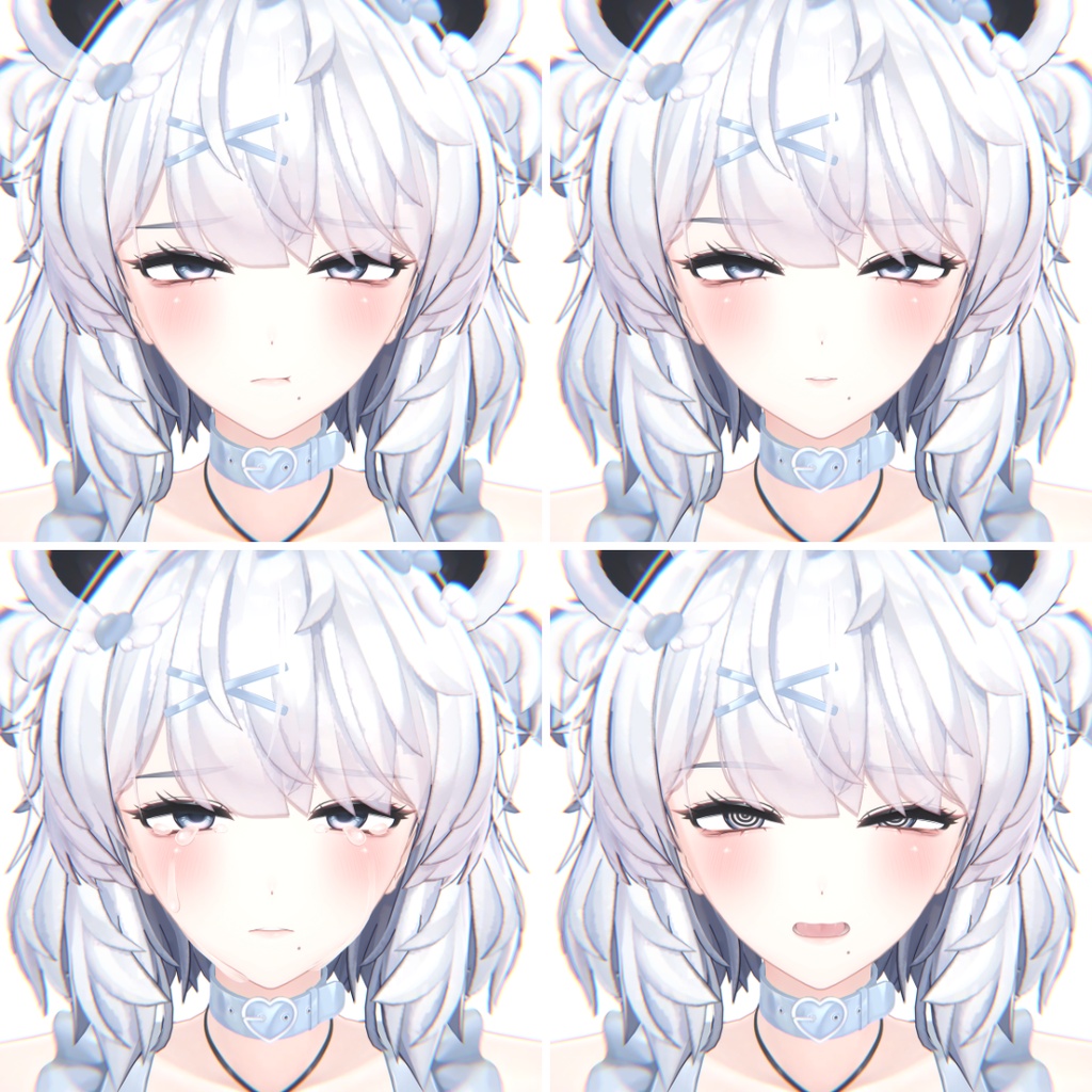 ୨୧ · ·くまりお姉さん計画 blendshape+Face-Body scale · · ୨୧