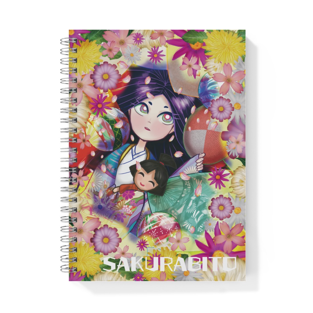 【さくらびと】着物少女-リングノート A5
