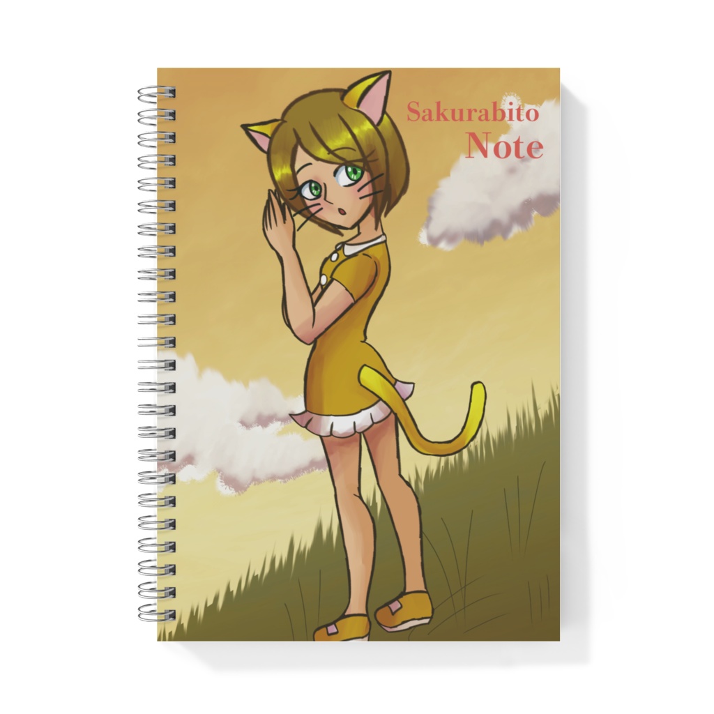 【さくらびと】にゃんぷガール-A5リングノート