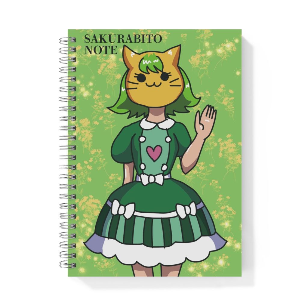 【さくらびと】にゃんぷぷガール-A5リングノート