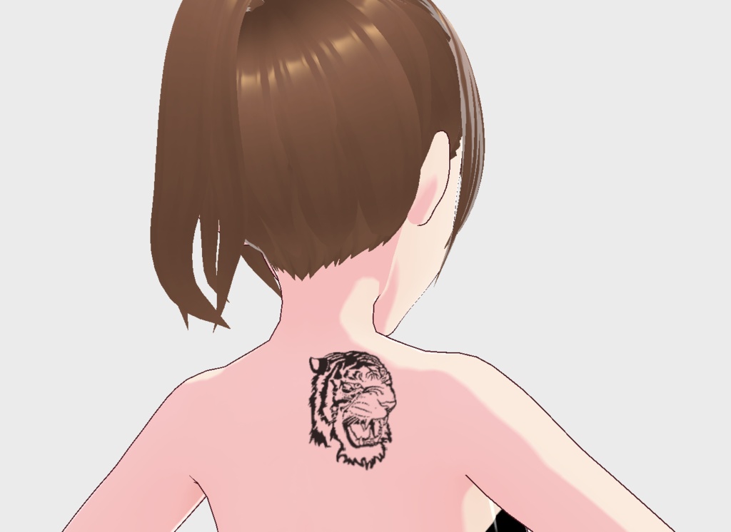【テクスチャ】虎のフェイスタトゥー【VRoidStudio正式版】 #VRoid