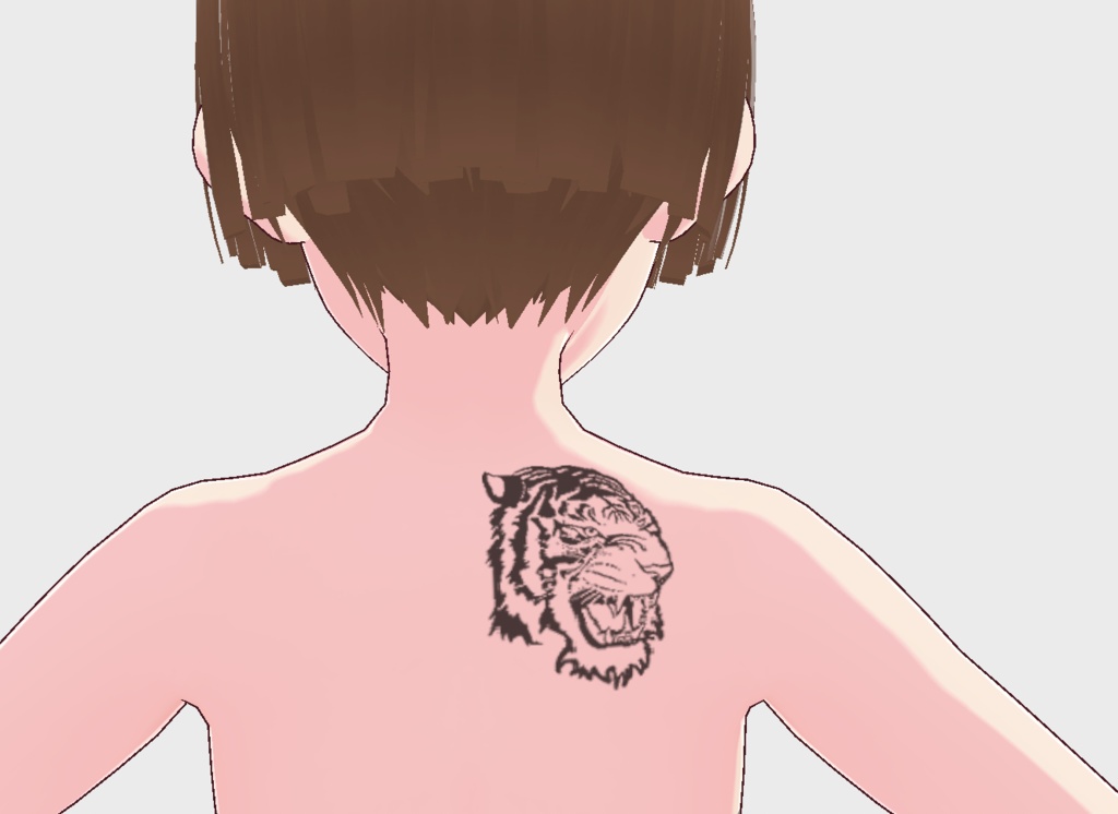 【テクスチャ】虎のフェイスタトゥー【VRoidStudio正式版】 #VRoid
