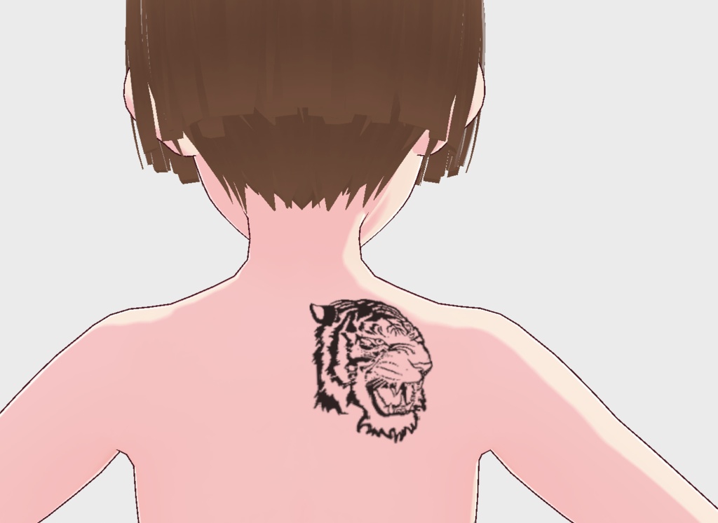 【テクスチャ】虎のフェイスタトゥー【VRoidStudio正式版】 #VRoid