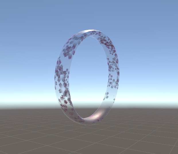 【VRChat】【桜の透過リング】【3D】