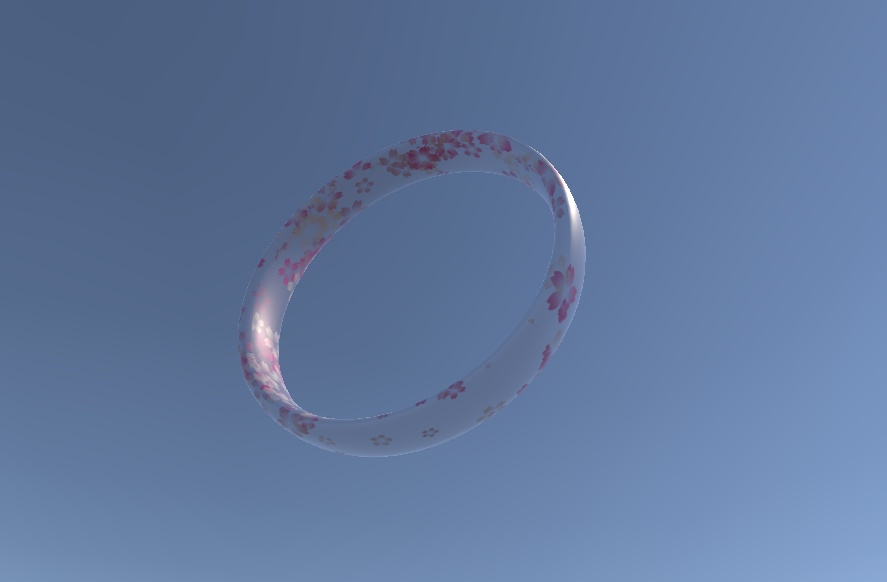【VRChat】【桜の透過リング】【3D】