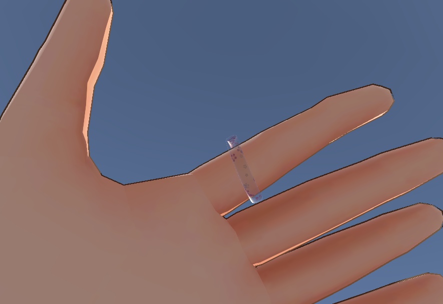 【VRChat】【桜の透過リング】【3D】