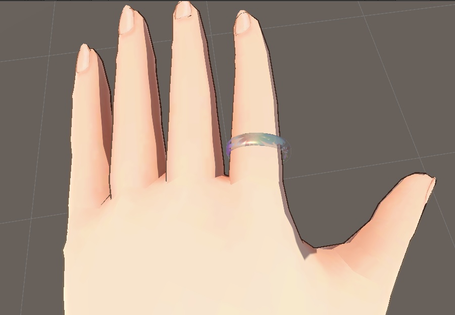 【VRChat】【和柄(透過)指輪】【Japanese pattern ring】【3D】