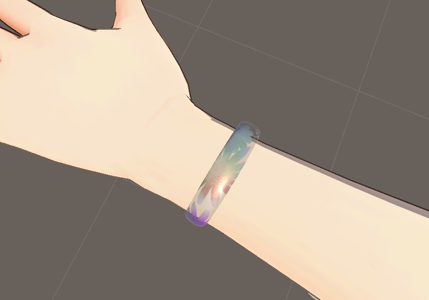 【VRChat】【和柄(透過)指輪】【Japanese pattern ring】【3D】