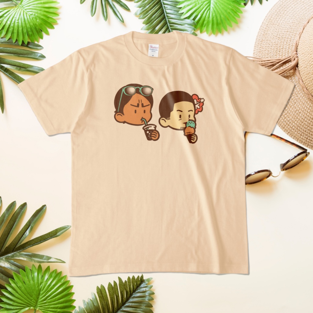 FUFU T - 鯉月イメージ Tシャツ