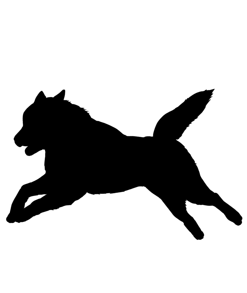 ハスキー短納期Tシャツ シルエット 2色