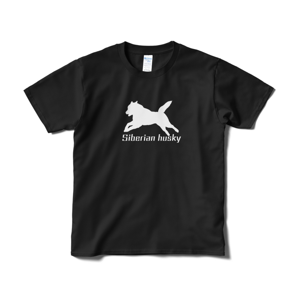 ハスキー短納期Tシャツ シルエット 2色
