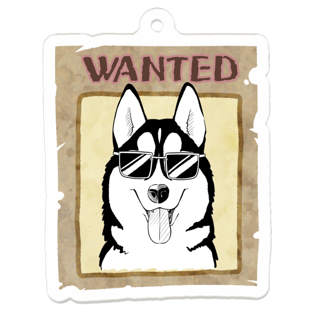 ワイルドハスキーアクリルキーホルダー