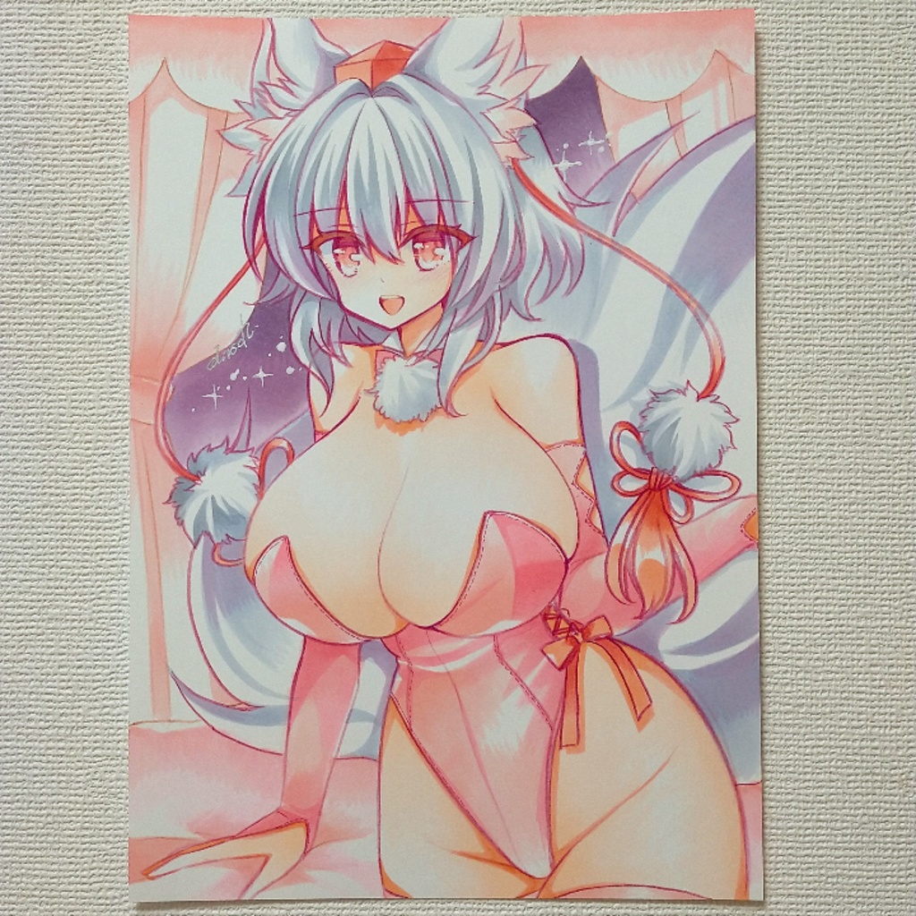 B5 手描きイラスト 東方Project 同人 直筆 原画 犬走椛 上質紙80