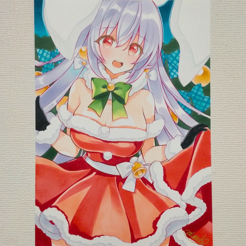 B5 手描きイラスト 東方Project 同人 直筆 原画 鈴仙・優曇華院・イナバ 上質紙284