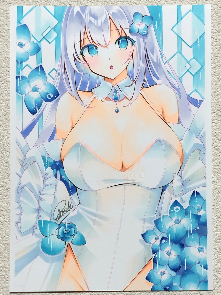 B5 オリジナル 手描きイラスト 同人 直筆 原画 上質紙104