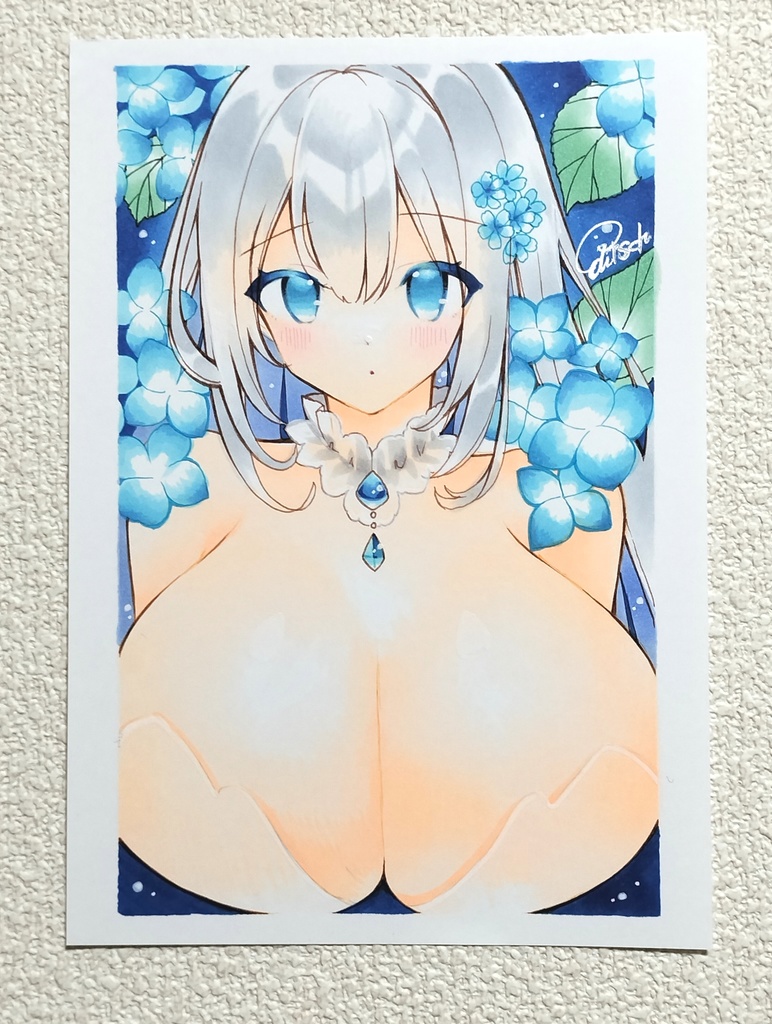 A5 オリジナル 手描きイラスト 同人 直筆 原画 上質紙107