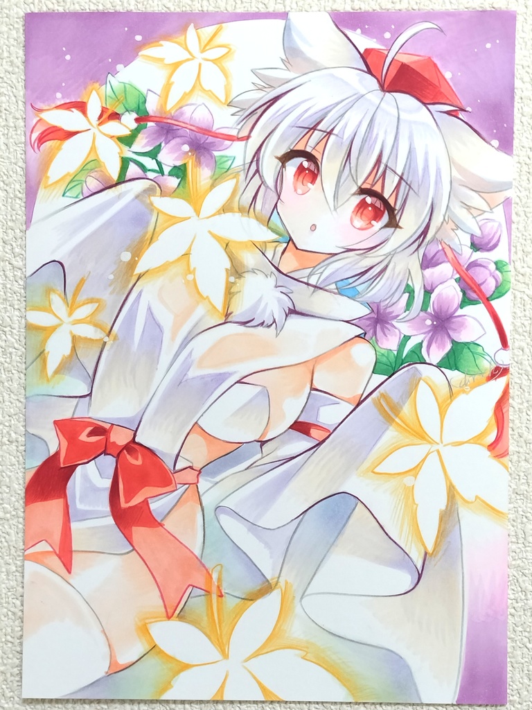 B5 手描きイラスト 同人 直筆 原画 過去絵54