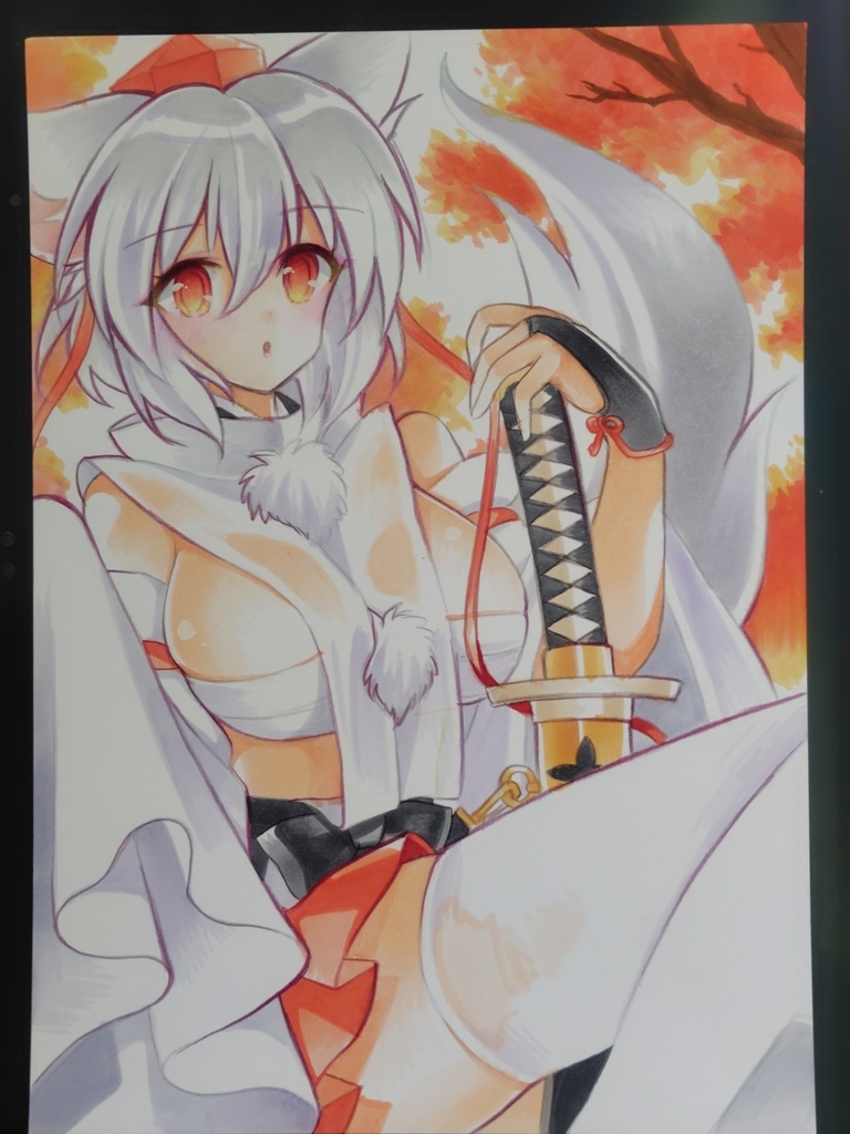 B5 東方 手描き イラスト 同人 直筆 原画 過去絵16