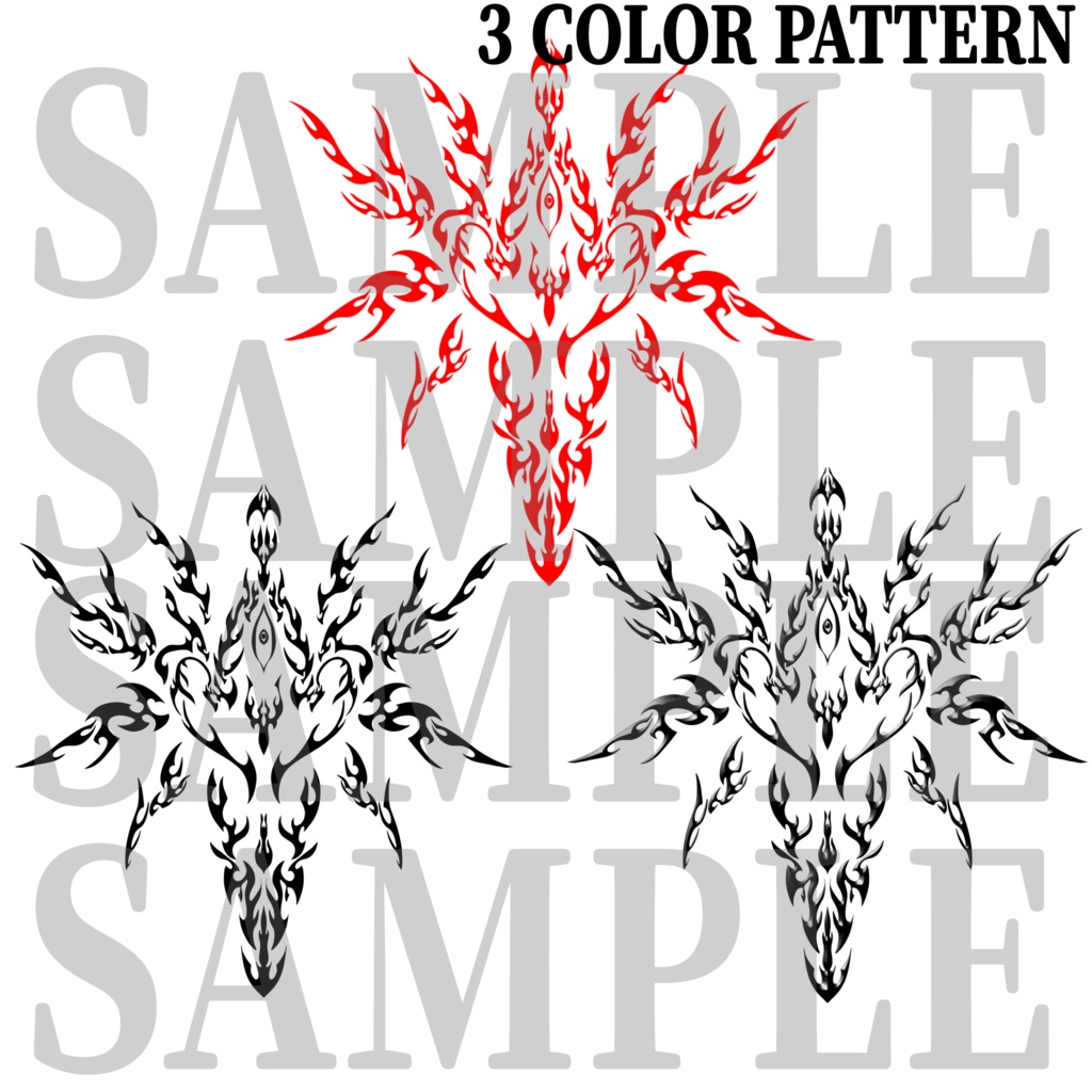 【2アバター対応】混沌紋様 chaos charge tattoo(ミルティナ/マヌカ)