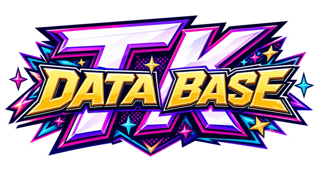 TK DATA BASE ステッカー 03A｜ネオンポップ