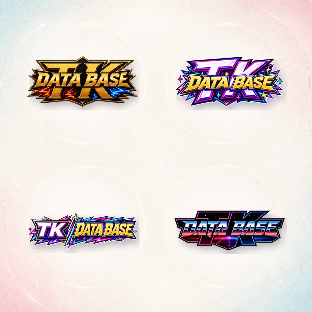TK DATA BASE ステッカー｜全4種セット