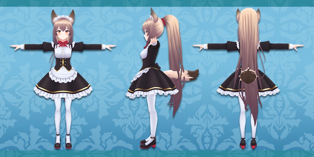 『セリーヌ』- VRChat対応 オリジナル3Dモデル Lite Ver