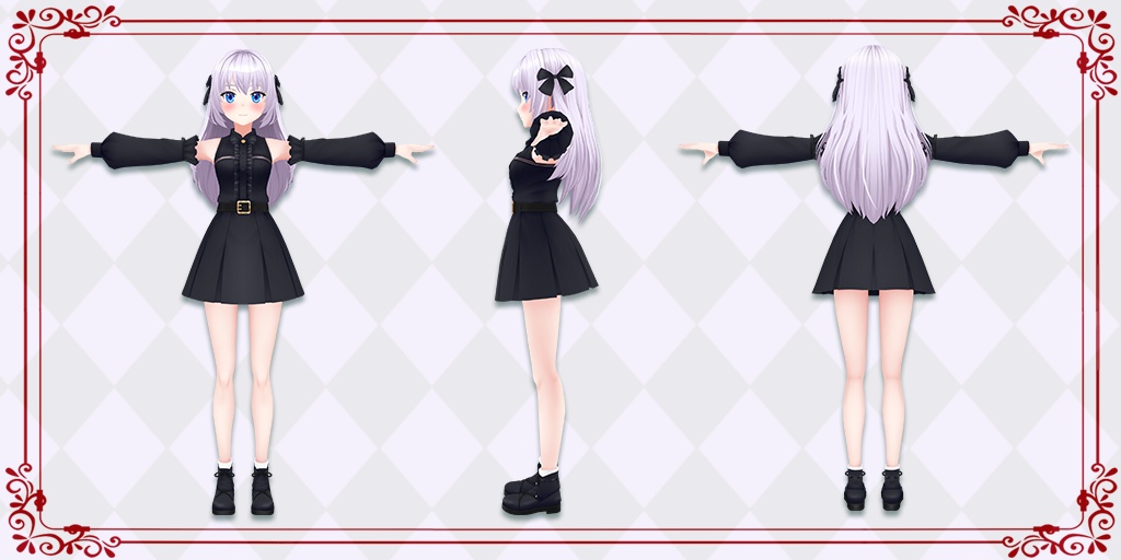 【オリジナル】3Dモデル 『レイア』