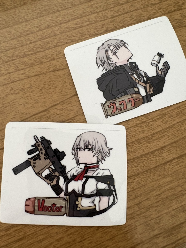 vector、ヴェクター　ステッカーセット(各1枚)