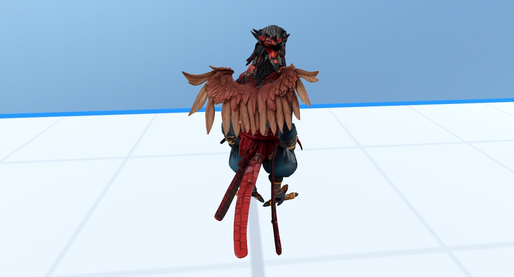 【cluster対応】鷹の忍者.vrm【アバター】