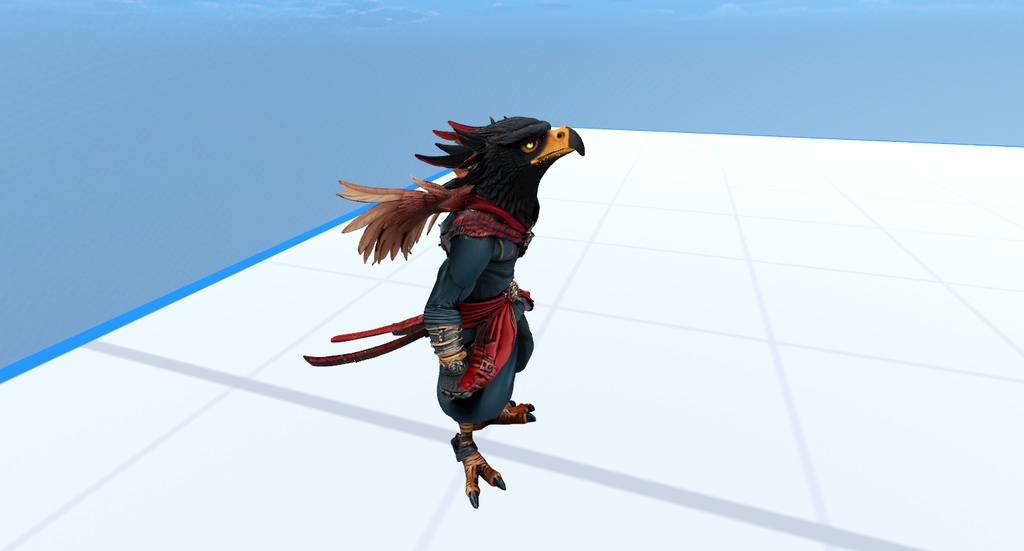 【cluster対応】鷹の忍者.vrm【アバター】