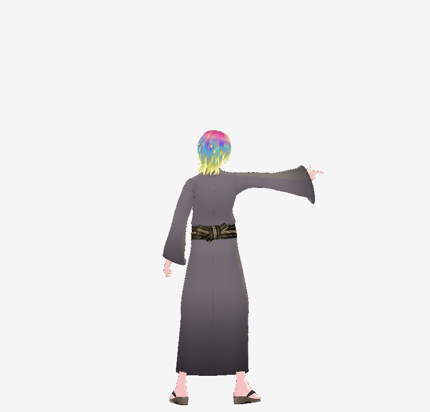 【cluster対応】派手髪浴衣男子.vrm【アバター】