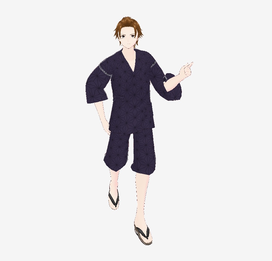 【cluster対応】ほくろ男子浴衣ver.vrm【アバター】