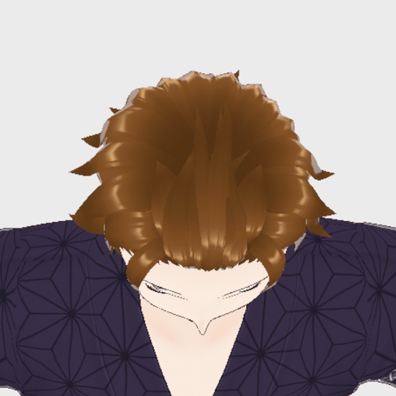 【前髪】アップ、オールバック【Vroid】