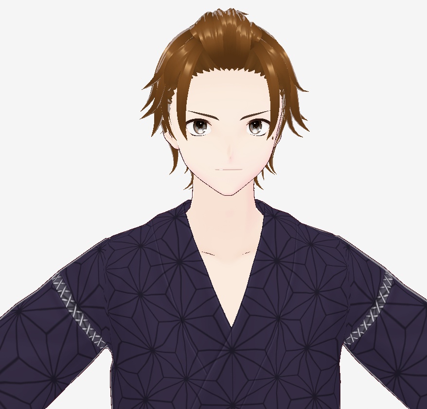 【前髪】アップ、オールバック【Vroid】