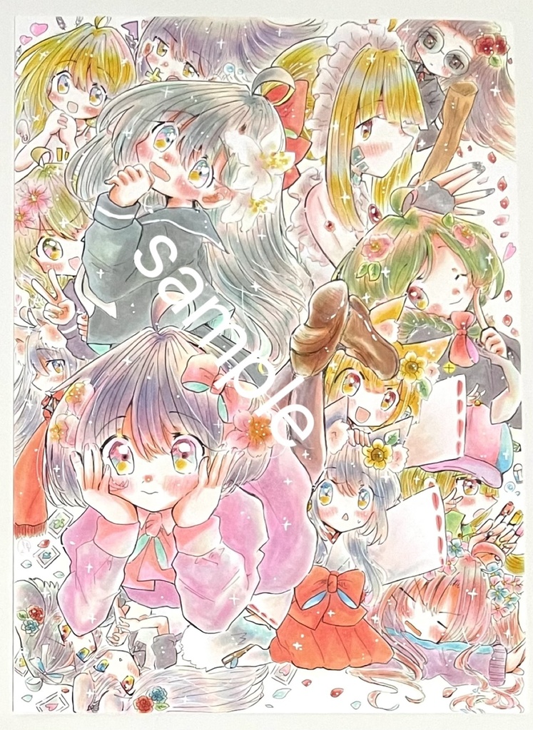【A4サイズ】ももみずのオリキャラたち