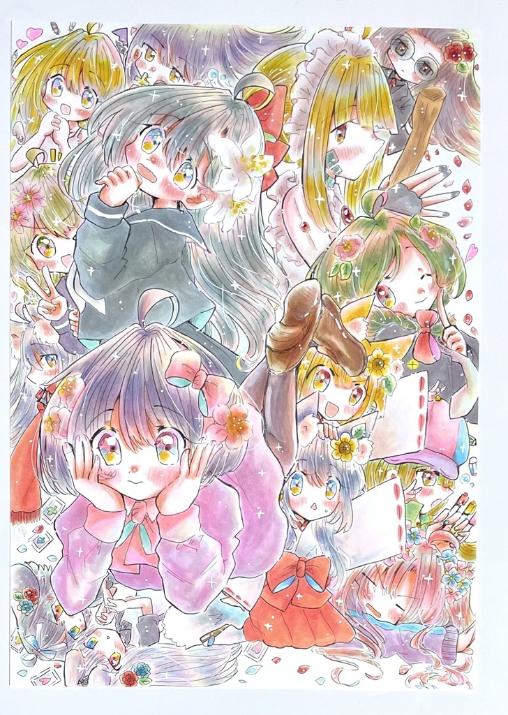 【A4サイズ】ももみずのオリキャラたち