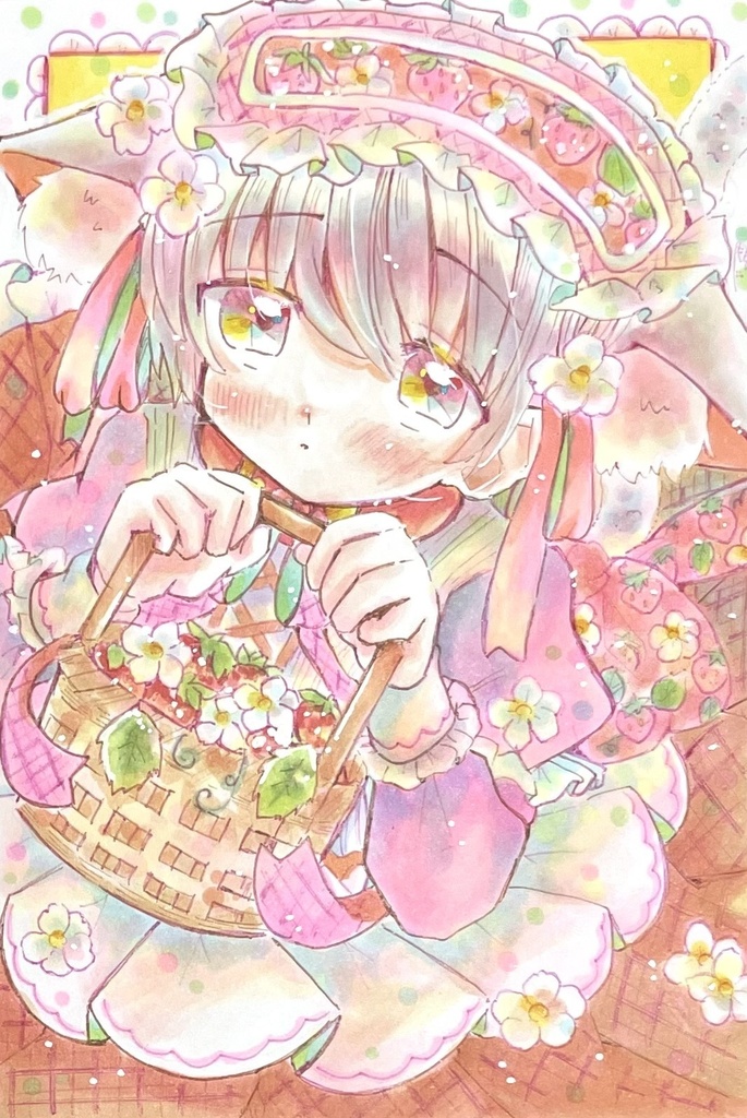 【ハガキサイズ】いちごくん