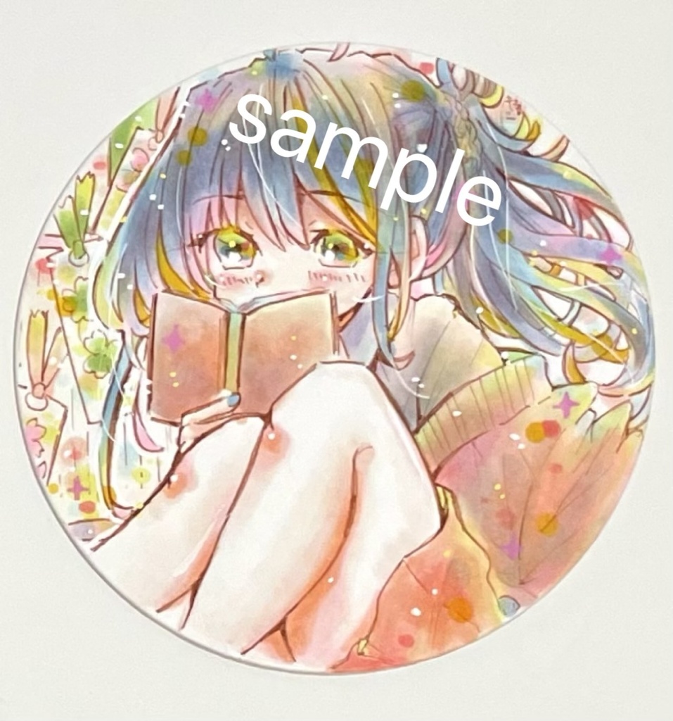【コースター】本の虫 【約9×9cm】