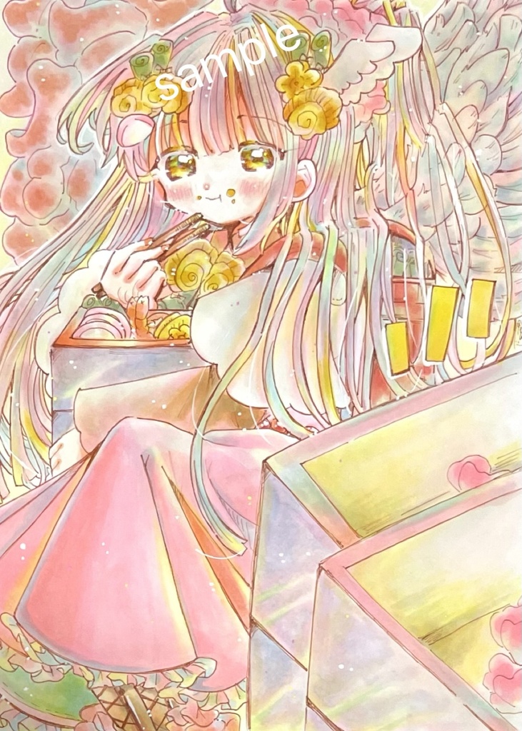 【A5サイズ】1月の誕生花 スイートピーちゃん