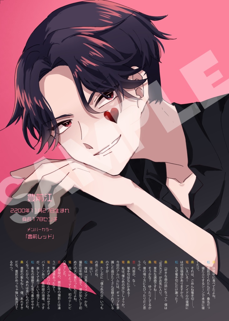 【刀剣乱舞・江】アイドル雑誌風 合同誌「SOY!(ソイ)2220.5.5号」